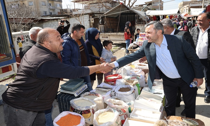 Kocaispir, İmamoğlu ilçesinde esnaf ziyaretinde